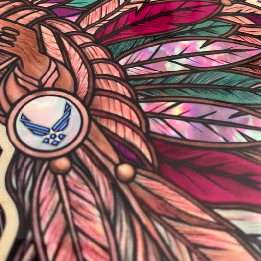 Chief Headdress Plaque-Personalized