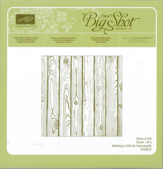Pinewood Planks Dynamic Textured Impressions Embossing Folder, Brand New/Never Used