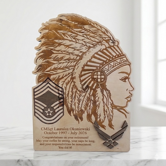 Chief Headdress (Male & Female) Plaque