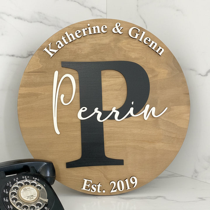 Family/Couples Name Plaque