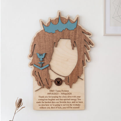 Afro Queen Dredlocks Plaque
