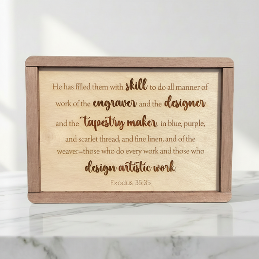 Bible Verse Plaque for Crafters