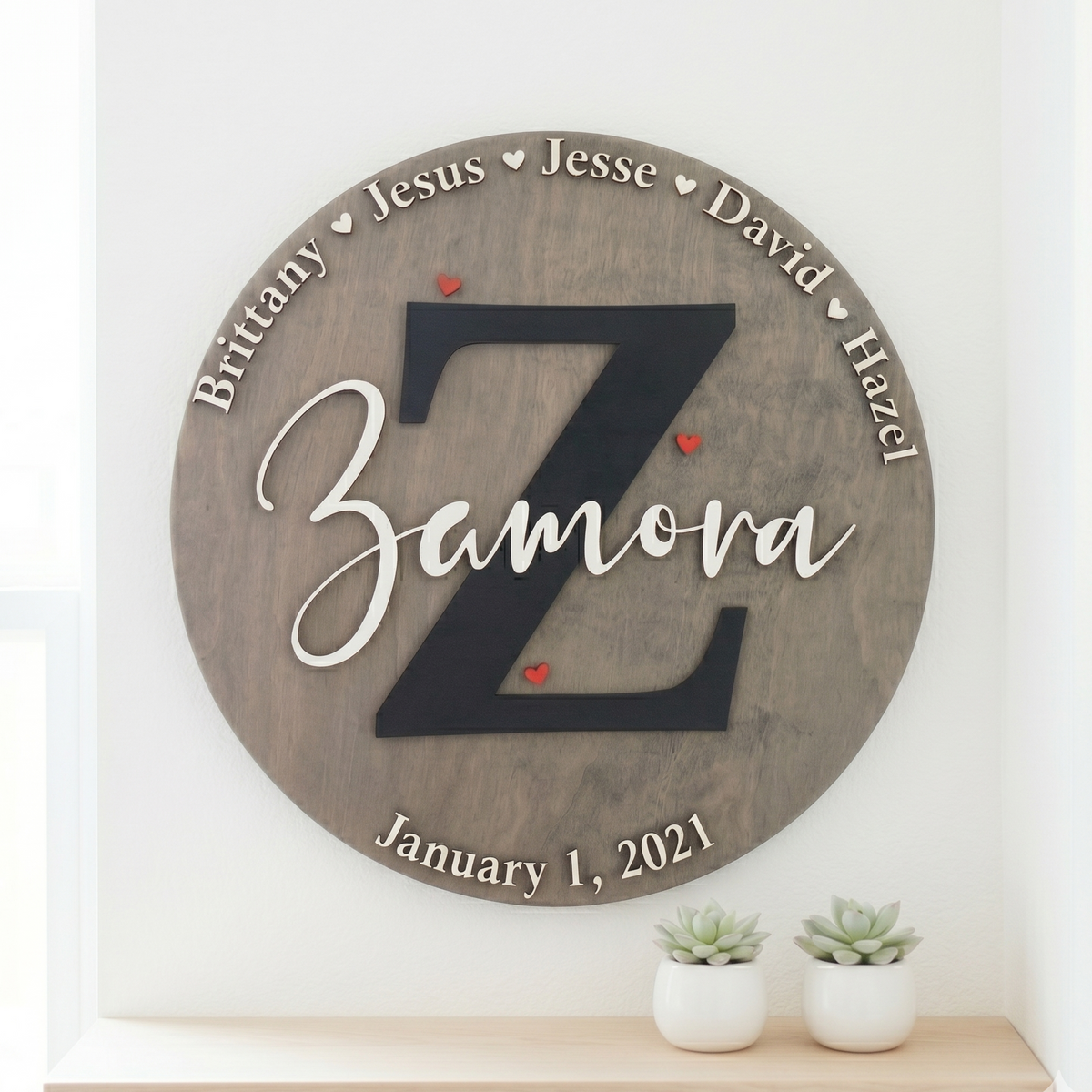 Family/Couples Name Plaque