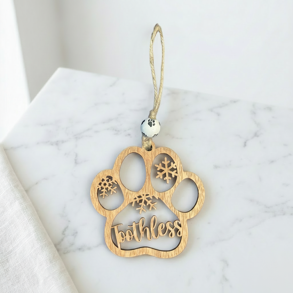 Personalized Paw Print Ornament