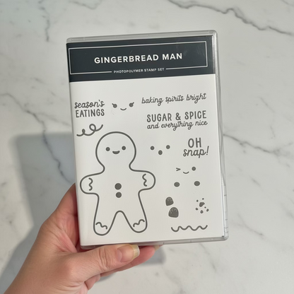 Gingerbread Man Stamp Set & Coordinating Dies Bundle