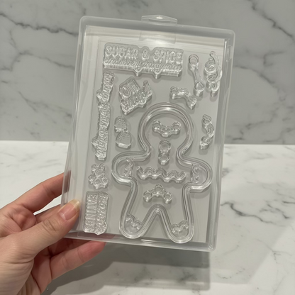 Gingerbread Man Stamp Set & Coordinating Dies Bundle