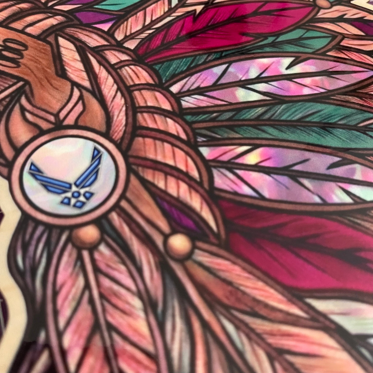 Chief Headdress Plaque-Personalized