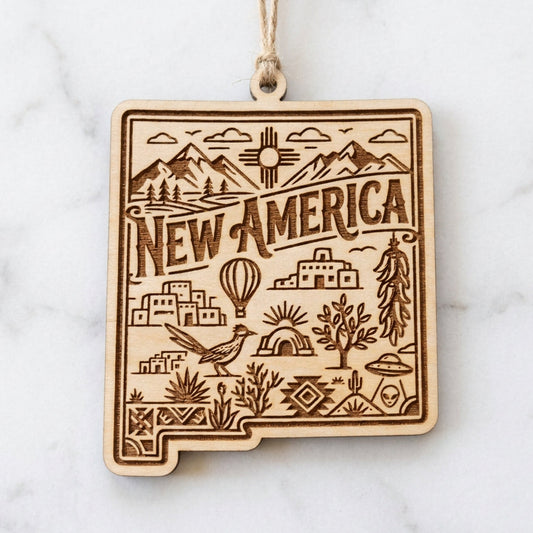 Funny New Mexico aka America Political Joke Ornament