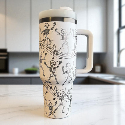 Dancing Skeletons Engraved Tumbler image 2
